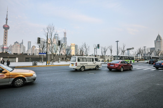 上海外滩马路