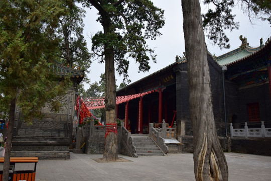 古香古色古寺院摄影图片