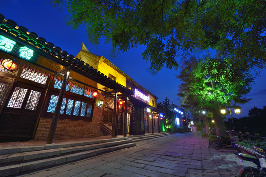 窑湾古镇夜景