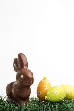 兔子造型的复活节巧克力