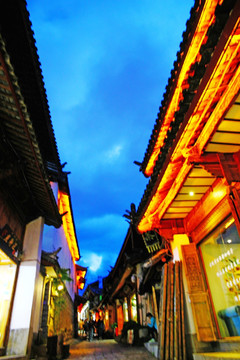 丽江老街夜景