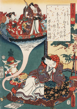 日本人物民族绘画 画廊品质