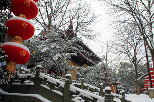 灵隐雪景