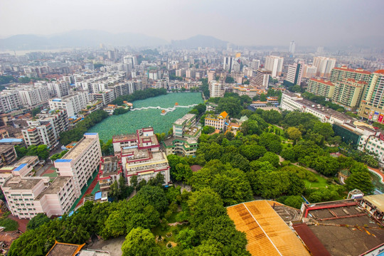 广东省肇庆市肇庆鸟瞰图