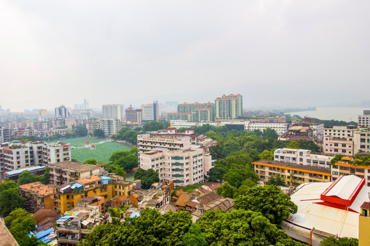 广东省肇庆市肇庆鸟瞰图