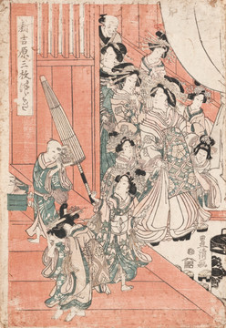 日本美女人物浮世绘 画廊品质