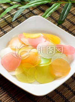 彩色虾片