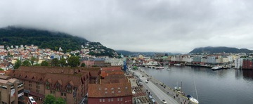卑尔根俯瞰全景图 Bergen