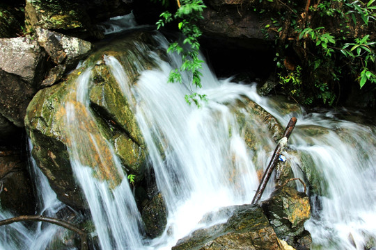 白水寨瀑布流水