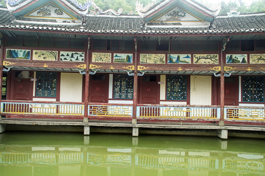 仿古建筑亭院