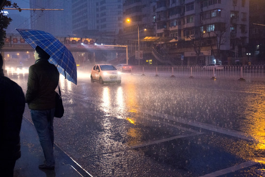 下雨的街道