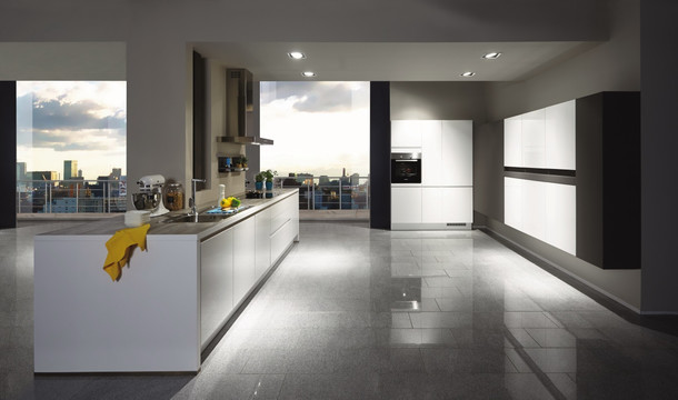 高清现代橱柜板式橱柜整体厨房