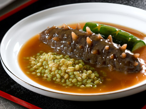 燕麦鲍汁扣辽参