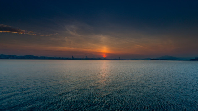 深圳湾日出