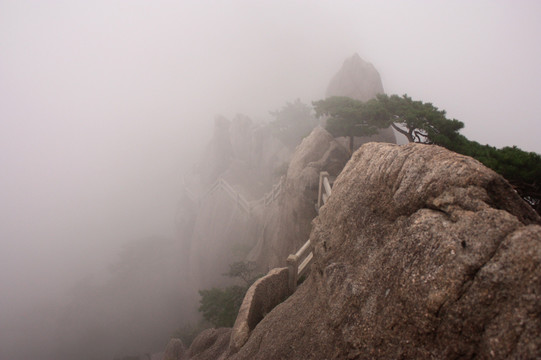 黄山 云海 怪石 石头 山顶