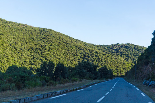 法国科西嘉岛山区公路