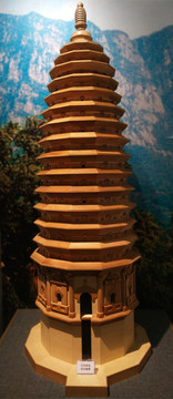 嵩岳寺塔建筑模型
