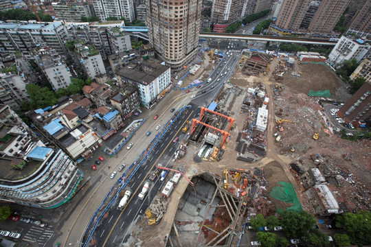 大智路地铁站的建设