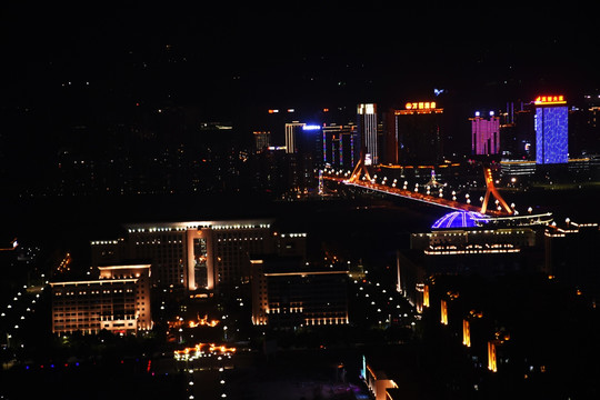 宝鸡夜景