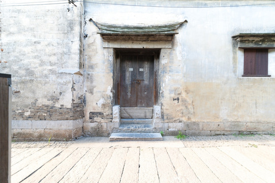 江南 农家 建筑 大门 院落