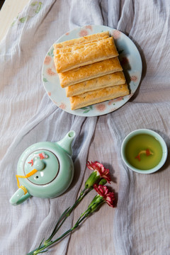 静物写生 千层酥 茶饮 下午茶