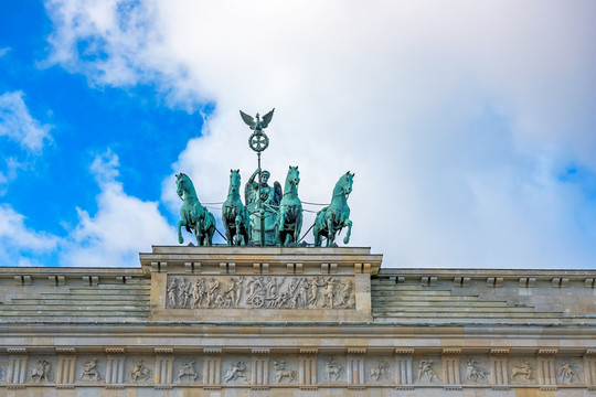 柏林勃兰登堡门雕塑