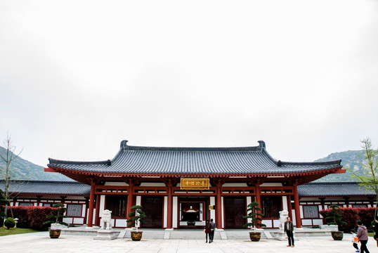 舟山 佛学院 古建筑 景区