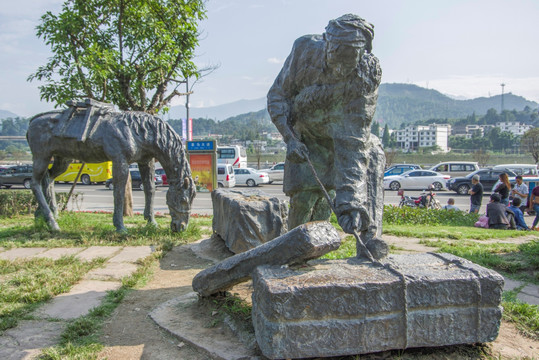 茶马古道城市雕塑