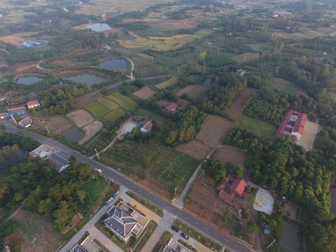 城镇新貌 鸟瞰