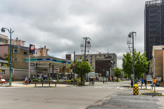 日本北海道加油站