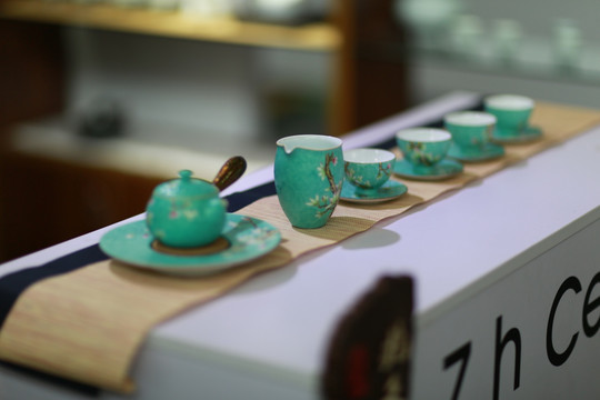 茶具 绿色茶具 水壶 茶壶