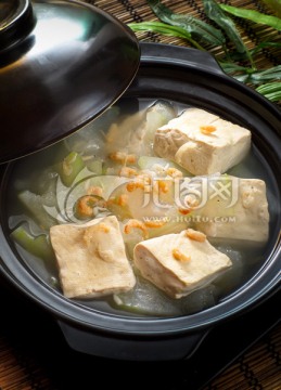 海米冬瓜炖豆腐