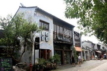 商铺 街景 苏州平江路