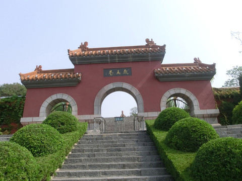 徐州古建筑戏马台外部景区