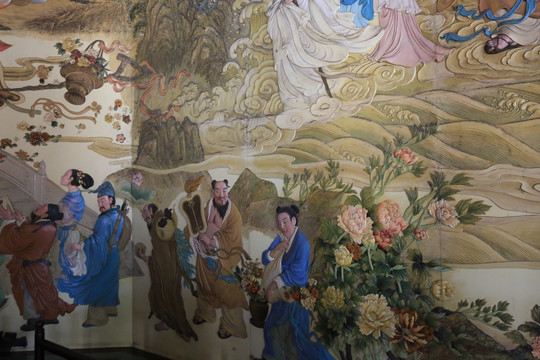 蓬莱阁八仙浮雕壁画