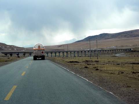 青藏铁路和青藏公路