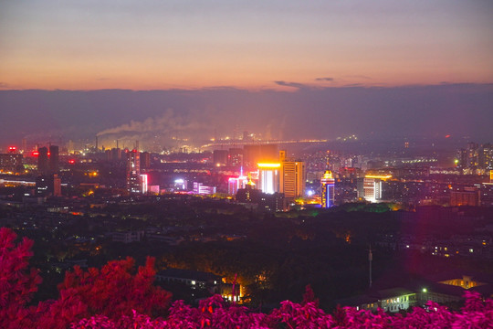 淮南城市夜景 大图