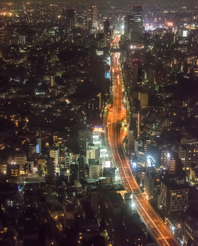 繁华东京夜景