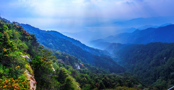 云蒙山风光全景大片