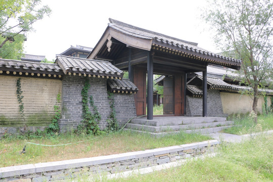 仿古建筑 住宅大门