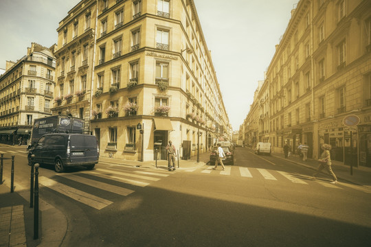 巴黎街景 老照片