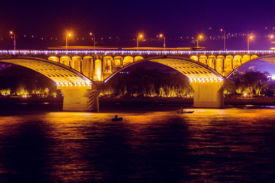 橘子洲大桥夜景