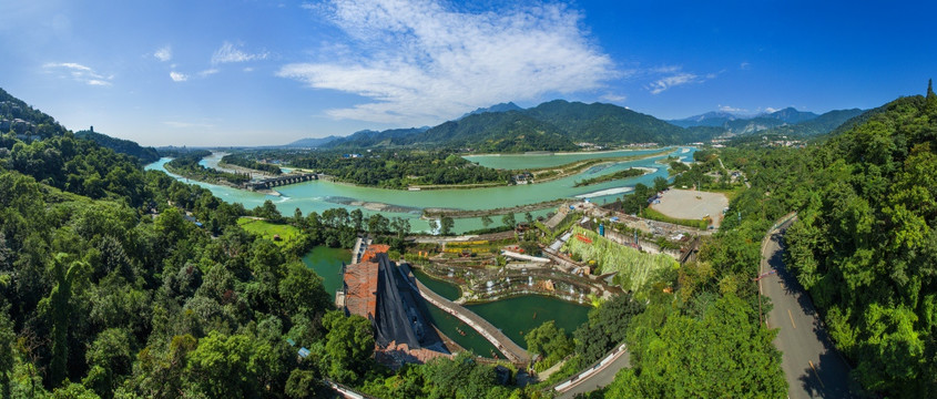 四川都江堰全景图