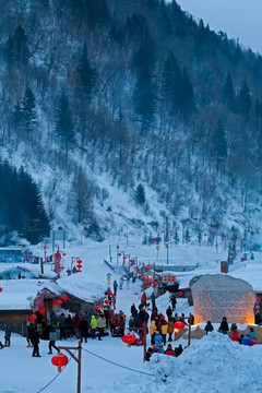 雪乡 黄昏