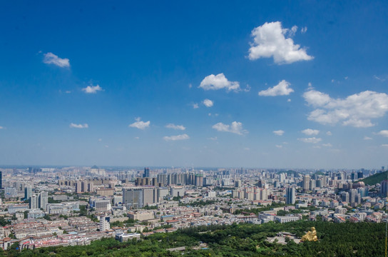 济南鸟瞰 泉城济南 济南市容