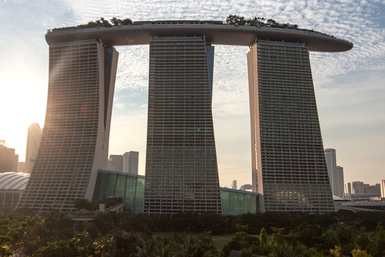 新加坡 黄昏 金沙酒店