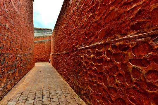 文都大寺的红墙