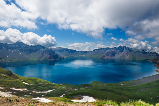 长白山天池全景图