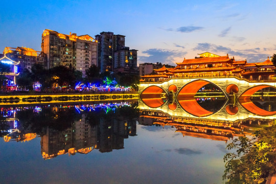 成都锦江夜景