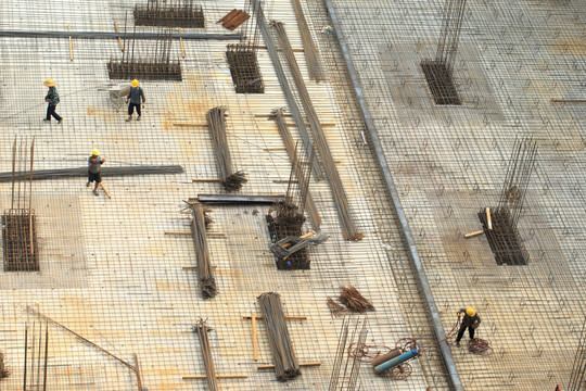 城市楼盘建筑工地